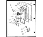 Amana SCD22J-P7870121W refrigerator door (scd19j/p7804506w) (scd19j/p7804508w) diagram