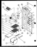 Freezer shelving and refrigerator light (scd19j/p7804506w) (scd19j/p7804508w)