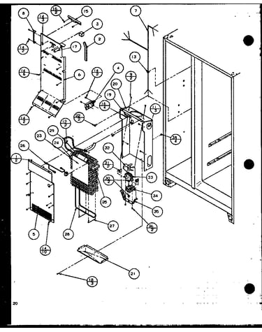Freezer evaporator and air handling (scd19j/p7804506w) (scd19j/p7804508w)