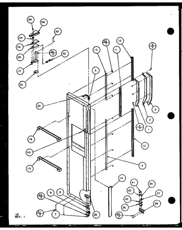 Freezer door (scd22j/p7870121w) (scd22j/p1104021w) (scd22j/p1104022w)