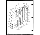 Amana SCD22J-P7870121W freezer door (scd22j/p7870121w) (scd22j/p1104021w) (scd22j/p1104022w) diagram