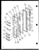 Freezer door (scd22j/p7870121w) (scd22j/p1104021w) (scd22j/p1104022w)