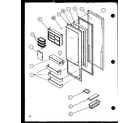 Amana SCD19J-P7804508W refrigerator door (scd22j/p7870121w) (scd22j/p1104021w) (scd22j/p1104022w) diagram