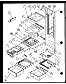 Refrigerator shelving and drawers (scd22j/p7870121w) (scd22j/p1104021w) (scd22j/p1104022w)