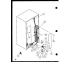 Amana SCD22J-P1104022W cabinet back (scd22j/p7870121w) (scd22j/p1104021w) (scd22j/p1104022w) diagram