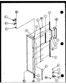 Freezer door hinge and trim parts (sx19mw/p1121302ww) (sx19ml/p1121302wl) (sx22ml/p1120604wl) (sx22mg/p1120604wg) (sx22mw/p1120603ww) (sx22mw/p1120604ww) (sx22ml/p1120603wl) (sx22mg/p1120603wg) (sx25mw/p1120705ww) (sx25m2w/p1154902ww) (sx25ml/p1120706wl)