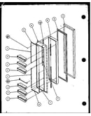 Freezer door (sx19mw/p1121302ww) (sx19ml/p1121302wl) (sx22ml/p1120604wl) (sx22mg/p1120604wg) (sx22mw/p1120603ww) (sx22mw/p1120604ww) (sx22ml/p1120603wl) (sx22mg/p1120603wg) (sx25mw/p1120705ww) (sx25m2w/p1154902ww) (sx25ml/p1120706wl) (sx25mg/p1120706wg) (