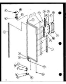 Refrigerator door (sx19mw/p1121302ww) (sx19ml/p1121302wl) (sx22ml/p1120604wl) (sx22mg/p1120604wg) (sx22mw/p1120603ww) (sx22mw/p1120604ww) (sx22ml/p1120603wl) (sx22mg/p1120603wg) (sx25mw/p1120705ww) (sx25m2w/p1154902ww) (sx25ml/p1120706wl) (sx25mg/p1120706