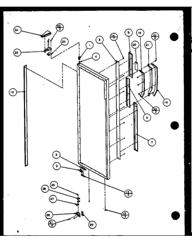 Refrigerator door (sx19mw/p1121302ww) (sx19ml/p1121302wl) (sx22ml/p1120604wl) (sx22mg/p1120604wg) (sx22mw/p1120603ww) (sx22mw/p1120604ww) (sx22ml/p1120603wl) (sx22mg/p1120603wg) (sx25mw/p1120705ww) (sx25m2w/p1154902ww) (sx25ml/p1120706wl) (sx25mg/p1120706