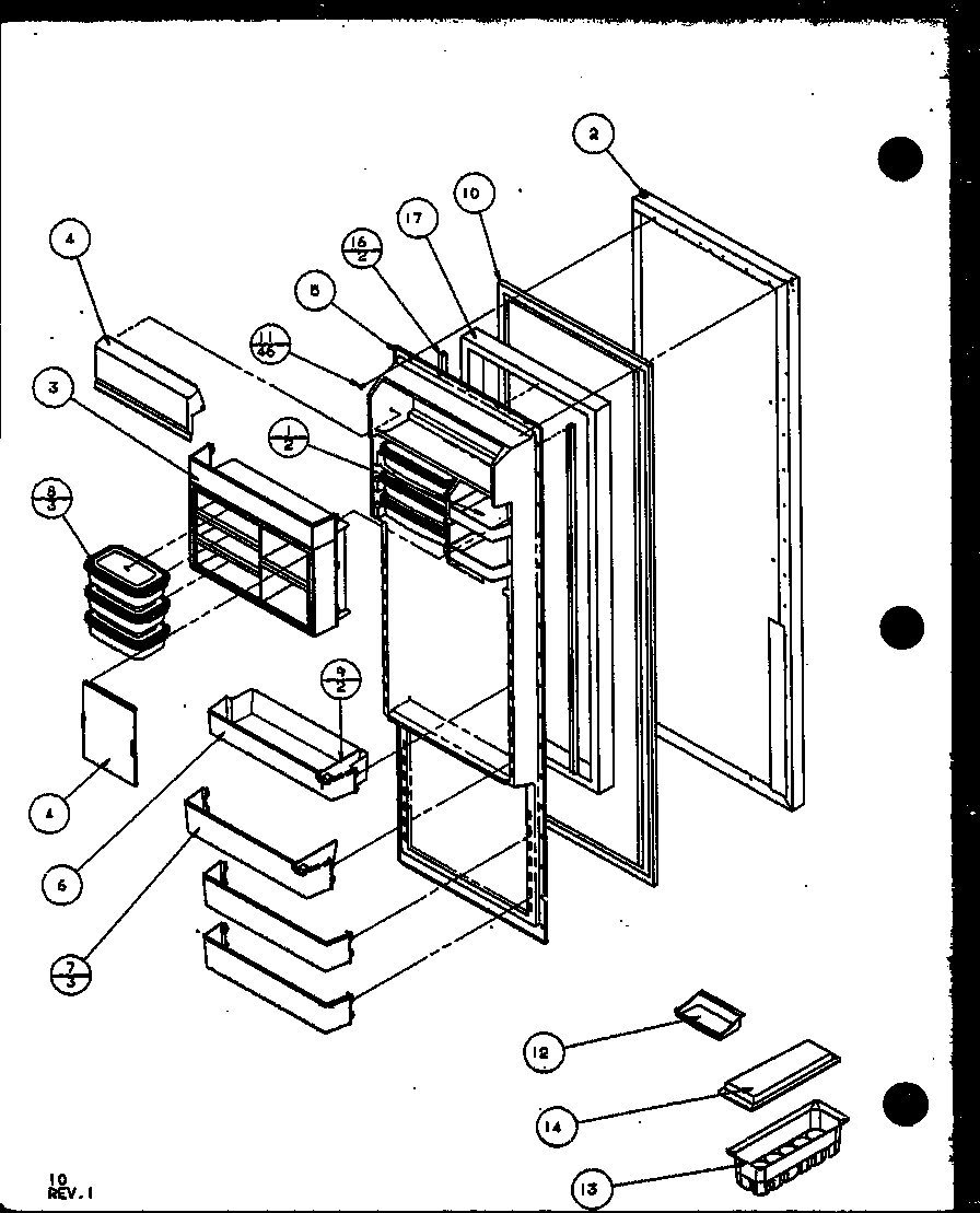 REFRIGERATOR DOOR (SX19MW/P1121302WW) (SX19ML/P1121302WL) (SX22ML/P1120604WL) (SX22MG/P1120604WG) (SX22MW/P1120603WW) (SX22MW/P1120604WW) (SX22ML/P1120603WL) (SX22MG/P1120603WG) (SX25MW/P1120705WW) (SX25M2W/P1154902WW) (SX25ML/P1120706WL) (SX25MG/P1120706