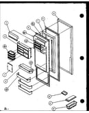 Refrigerator door (sx19mw/p1121302ww) (sx19ml/p1121302wl) (sx22ml/p1120604wl) (sx22mg/p1120604wg) (sx22mw/p1120603ww) (sx22mw/p1120604ww) (sx22ml/p1120603wl) (sx22mg/p1120603wg) (sx25mw/p1120705ww) (sx25m2w/p1154902ww) (sx25ml/p1120706wl) (sx25mg/p1120706
