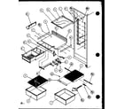 Amana SX25M2W-P1154902WW refrigerator shelving and drawers (sx19mw/p1121302ww) (sx19ml/p1121302wl) diagram