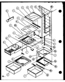 Refrigerator shelving and drawers (sx25mw/p1120705ww) (sx25m2w/p1154902ww) (sx25ml/p1120706wl) (sx25mg/p1120706wg) (sx25mw/p1120706ww) (sx25ml/p1120705wl) (sx25mg/p1120705wg) (sx25m2l/p1154902wl)