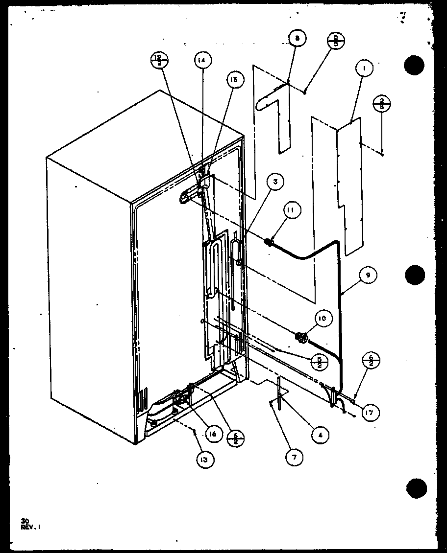 CABINET BACK (SX19MW/P1121302WW) (SX19ML/P1121302WL) (SX22ML/P1120604WL) (SX22MG/P1120604WG) (SX22MW/P1120603WW) (SX22MW/P1120604WW) (SX22ML/P1120603WL) (SX22MG/P1120603WG) (SX25MW/P1120705WW) (SX25M2W/P1154902WW) (SX25ML/P1120706WL) (SX25MG/P1120706WG) (