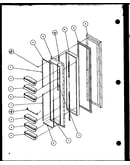 Freezer door (35531w/p1121905ww) (36531w/p1121901ww) (36531w/p1121902ww) (35538l/p1121906wl) (36538l/p1121903wl) (36538l/p1121904wl)