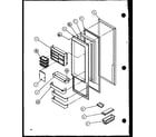 Amana 35538L-P1121906WL refrigerator door (35531w/p1121905ww) (36531w/p1121901ww) (36531w/p1121902ww) (35538l/p1121906wl) (36538l/p1121903wl) (36538l/p1121904wl) diagram