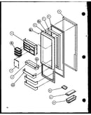 Refrigerator door (35531w/p1121905ww) (36531w/p1121901ww) (36531w/p1121902ww) (35538l/p1121906wl) (36538l/p1121903wl) (36538l/p1121904wl)
