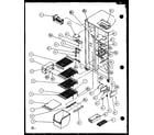 Amana 36531W-P1121901WW freezer shelving and refrigerator light (35531w/p1121905ww) (36531w/p1121901ww) (36531w/p1121902ww) (35538l/p1121906wl) (36538l/p1121903wl) (36538l/p1121904wl) diagram
