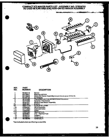 Compact ice maker (ic4n/p1110801w)