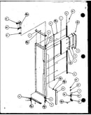 Freezer door hinge and trim parts (sz25mw/p1120709ww) (sz25ml/p1120709wl) (sz25mw/p1120710ww) (sz25ml/p1120710wl) (sz25mpw/p1120711ww) (sz25mpw/p1120712ww) (sz25mpl/p1120711wl) (sz25mpl/p1120712wl)