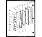 Amana SZ25ML-P1120709WL freezer door (sz25mw/p1120709ww) (sz25ml/p1120709wl) (sz25mw/p1120710ww) (sz25ml/p1120710wl) (sz25mpw/p1120711ww) (sz25mpw/p1120712ww) (sz25mpl/p1120711wl) (sz25mpl/p1120712wl) diagram