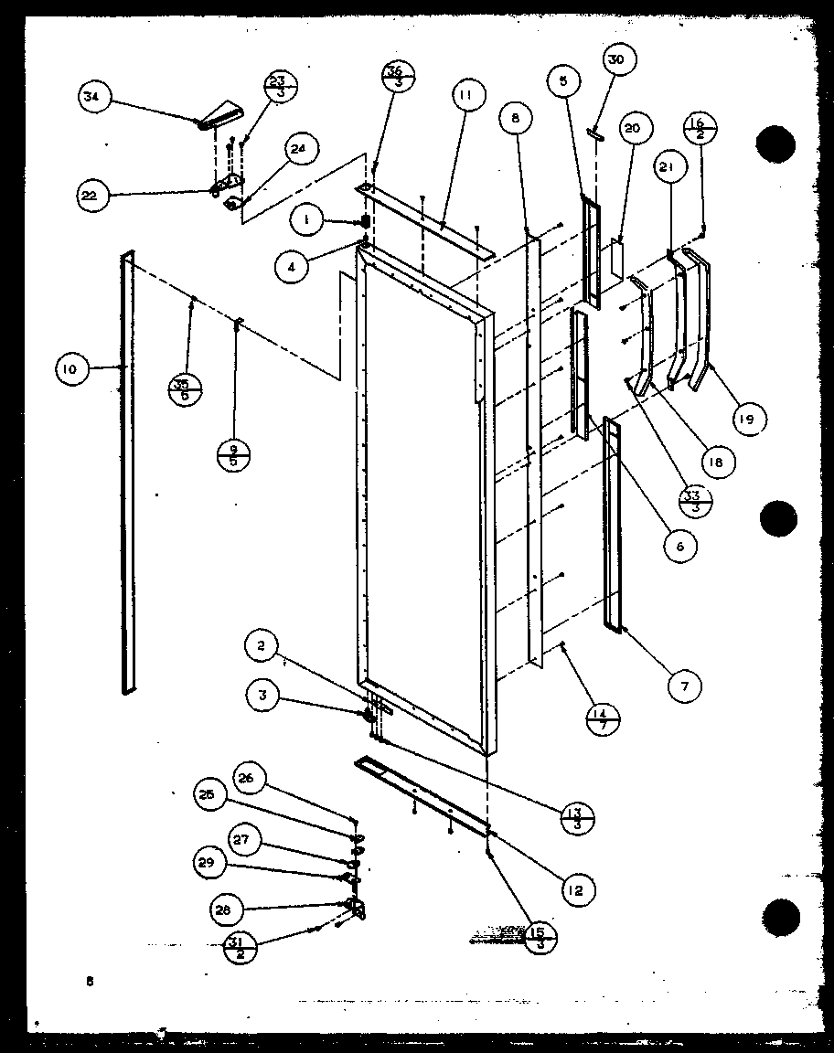 Refrigerator door hinge and trim parts (sz25mw/p1120709ww) (sz25ml/p1120709wl) (sz25mw/p1120710ww) (sz25ml/p1120710wl) (sz25mpw/p1120711ww) (sz25mpw/p1120712ww) (sz25mpl/p1120711wl) (sz25mpl/p1120712wl)