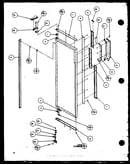 Refrigerator door hinge and trim parts (sz25mw/p1120709ww) (sz25ml/p1120709wl) (sz25mw/p1120710ww) (sz25ml/p1120710wl) (sz25mpw/p1120711ww) (sz25mpw/p1120712ww) (sz25mpl/p1120711wl) (sz25mpl/p1120712wl)