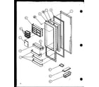Amana 36048L-P1122102WL refrigerator door diagram