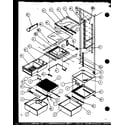 Amana SW22MBG-P1153504WG refrigerator shelving and drawers (szi20mw/p1120101ww) (szi20ml/p1120101wl) diagram