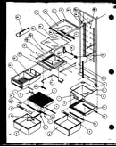 Refrigerator shelving and drawers (szi20mw/p1120101ww) (szi20ml/p1120101wl)