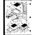 Amana SL22MBW-P1120606WW refrigerator shelving and drawers (sw22mbg/p1153503wg) (sw22mbw/p1153503ww) (sw22mbl/p1153503wl) (sw22mbw/p1153504ww) (sw22mbg/p1153504wg) (sw22mbl/p1153504wl) diagram