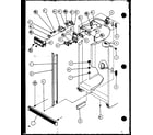 Amana SW22MBG-P1153504WG refrigerator/freezer controls and cabinet parts diagram