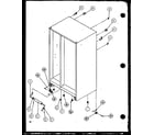 Amana SL25M2L-P1154901WL rollers and cabinet back diagram