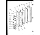 Amana SZ25M2W-P1154903WW freezer door (sz25m2w/p1154903ww) (sz25m2l/p1154903wl) (sz25mp2w/p1154904ww) (sz25mp2l/p1154904wl) diagram