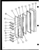 Freezer door (sz25m2w/p1154903ww) (sz25m2l/p1154903wl) (sz25mp2w/p1154904ww) (sz25mp2l/p1154904wl)