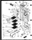 Freezer shelving and refrigerator light (sz25m2w/p1154903ww) (sz25m2l/p1154903wl) (sz25mp2w/p1154904ww) (sz25mp2l/p1154904wl)