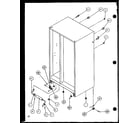 Amana SZ25M2L-P1154903WL drain rollers and cabinet back (sz25m2w/p1154903ww) (sz25m2l/p1154903wl) (sz25mp2w/p1154904ww) (sz25mp2l/p1154904wl) diagram