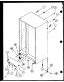 Drain rollers and cabinet back (sz25m2w/p1154903ww) (sz25m2l/p1154903wl) (sz25mp2w/p1154904ww) (sz25mp2l/p1154904wl)