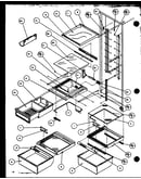 Refrigerator shelving and drawers