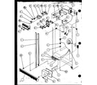 Amana SZD27MW-P1124301WW refrigerator controls and cabinet parts diagram