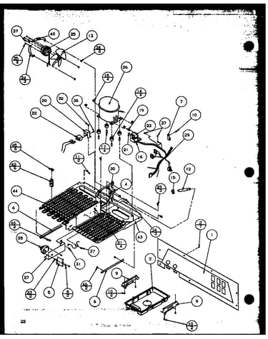 Machine compartment (tecumseh compressor)