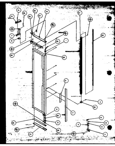 Freezer door (sbi20mw/p1120102ww) (sbd20mw/p1120201ww)