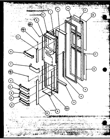 Freezer door (sbd20mw/p1120201ww)