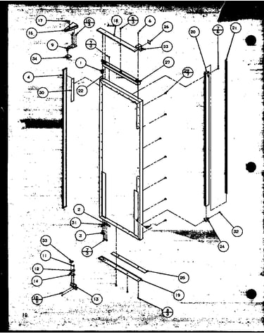Refrigerator door (sbi20mw/p1120102ww) (sbd20mw/p1120201ww)