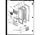 Amana SBD20MW-P1120201WW refrigerator door (sbi20mw/p1120102ww) (sbd20mw/p1120201ww) diagram