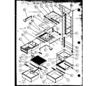 Amana B18-P1107201W refrigerator shelving and drawers (sbi20mw/p1120102ww) (sbd20mw/p1120201ww) diagram