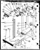 Refrigerator/freezer controls and cabinet parts (sbi20mw/p1120102ww) (sbd20mw/p1120201ww)