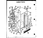 Amana GFS228-1W00 cabinet diagram