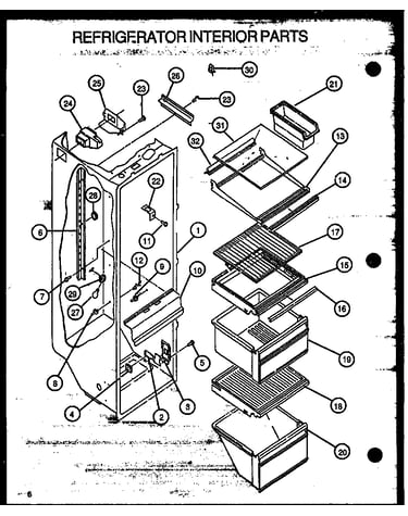 Refrigerator interior parts