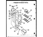 Amana GFS228-1W00 freezer interior parts diagram